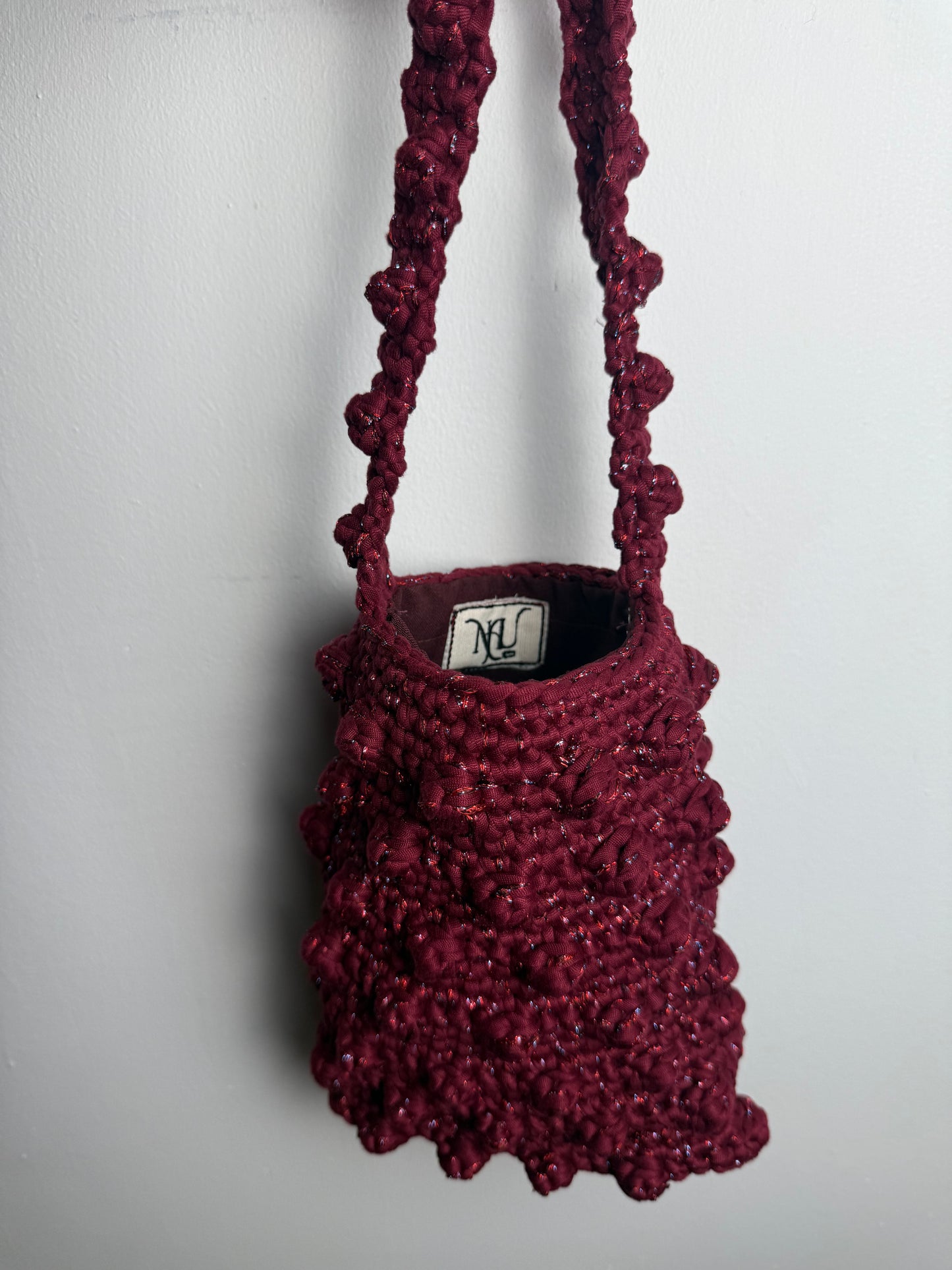 BUBBLE BAG - BURGUNDY