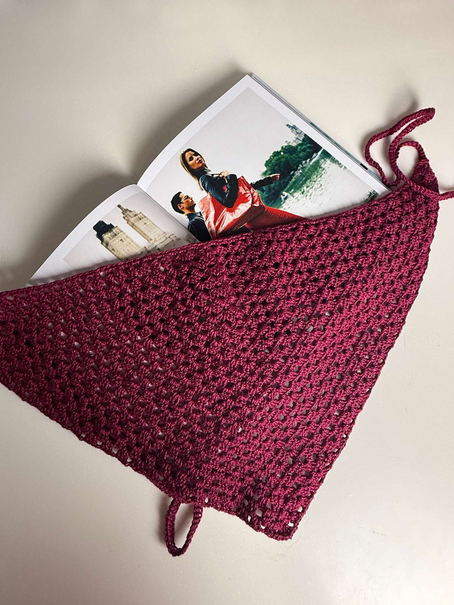 Burgundy Belt Scarf