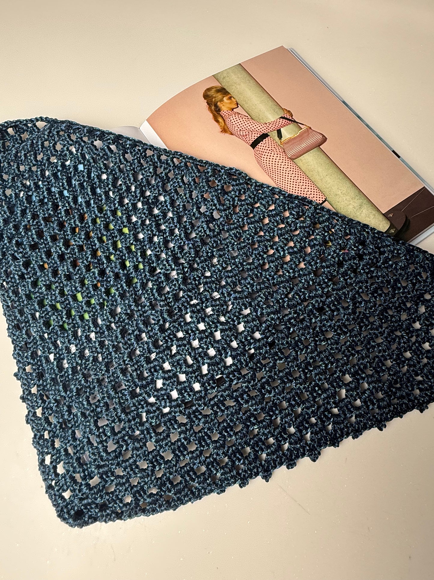 Ether Blue Scarf Belt