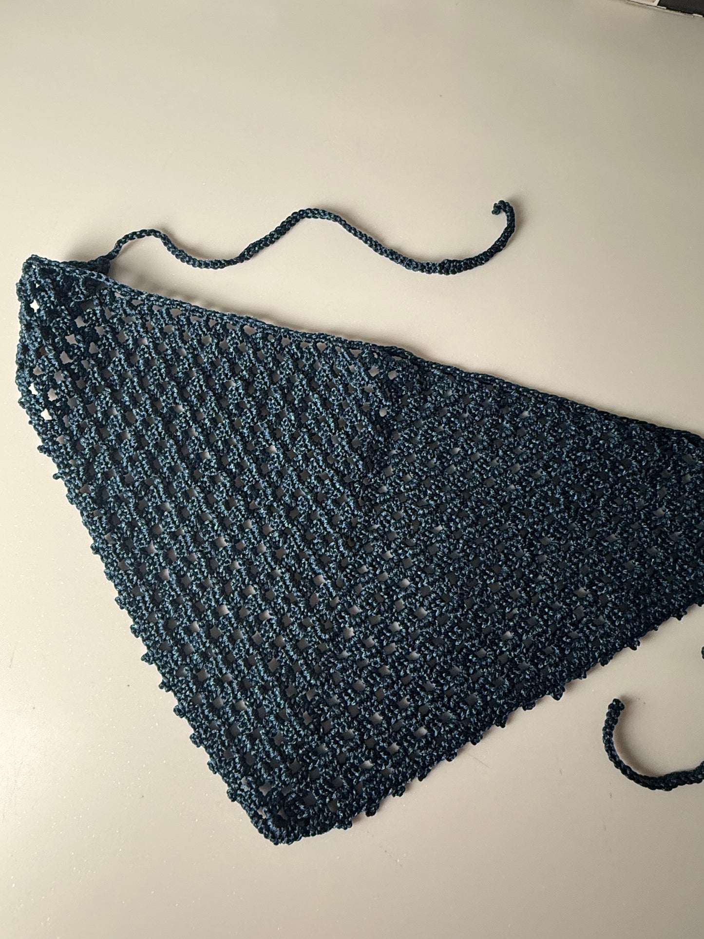 Ether Blue Scarf Belt