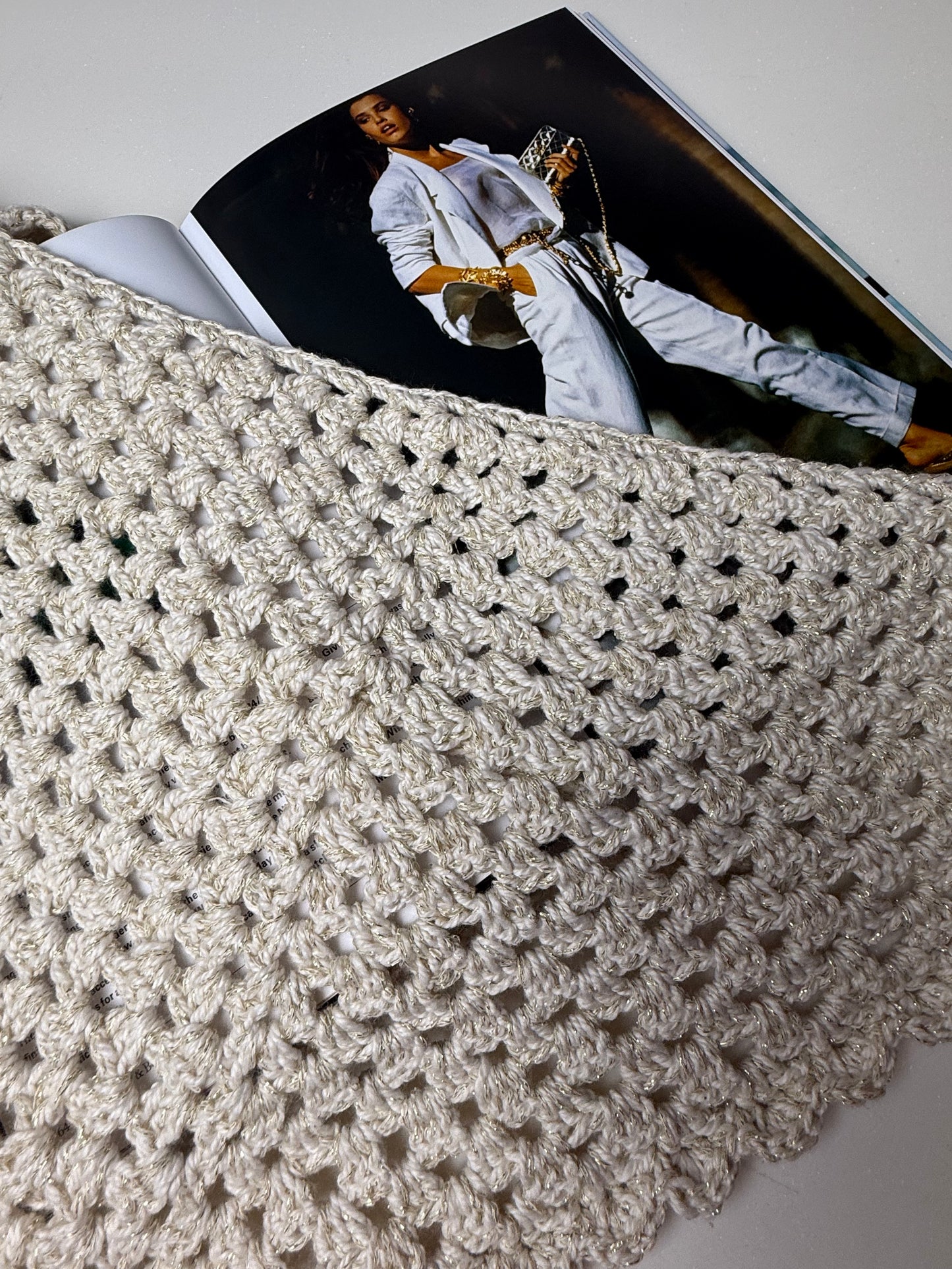 Cream Scarf Belt