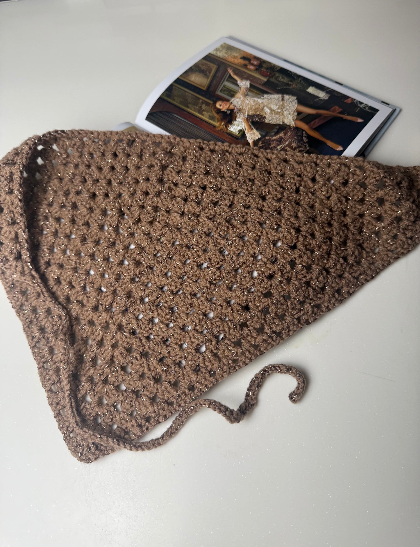 Brown Scarf Belt