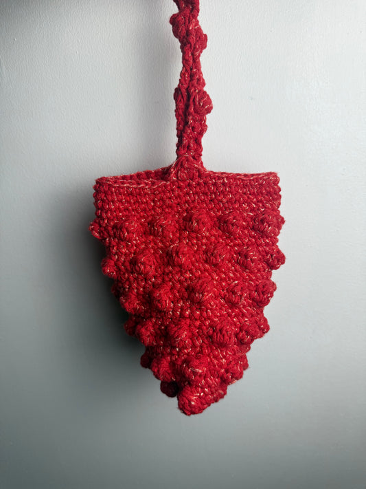 BUBBLE RED AND GOLD BAG