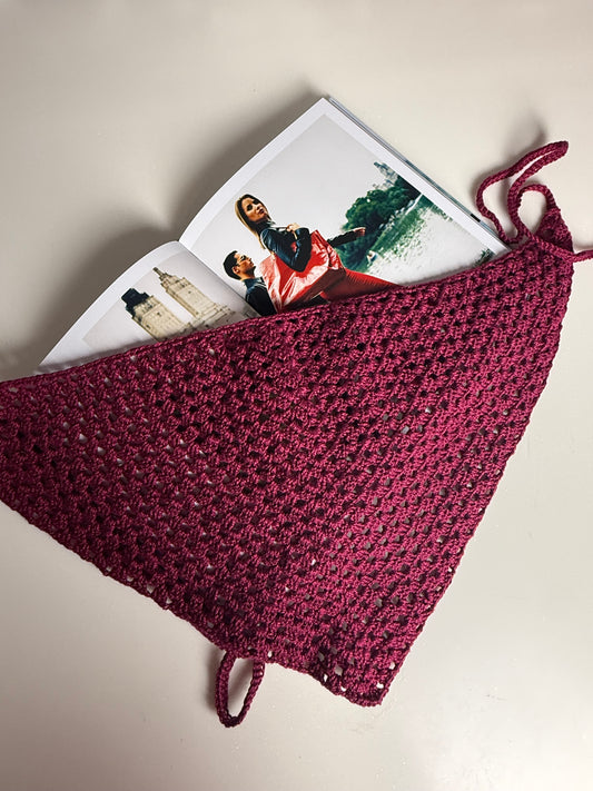 Burgundy Belt Scarf