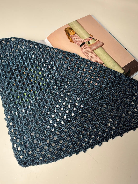 Ether Blue Scarf Belt