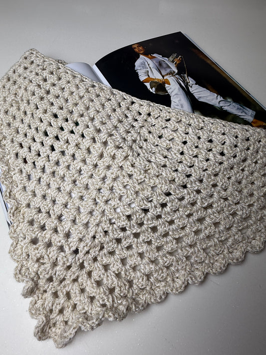 Cream Scarf Belt